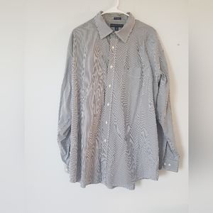Tommy Hilfiger Men's Long Sleeve Black White Striped Shirt  Size XL